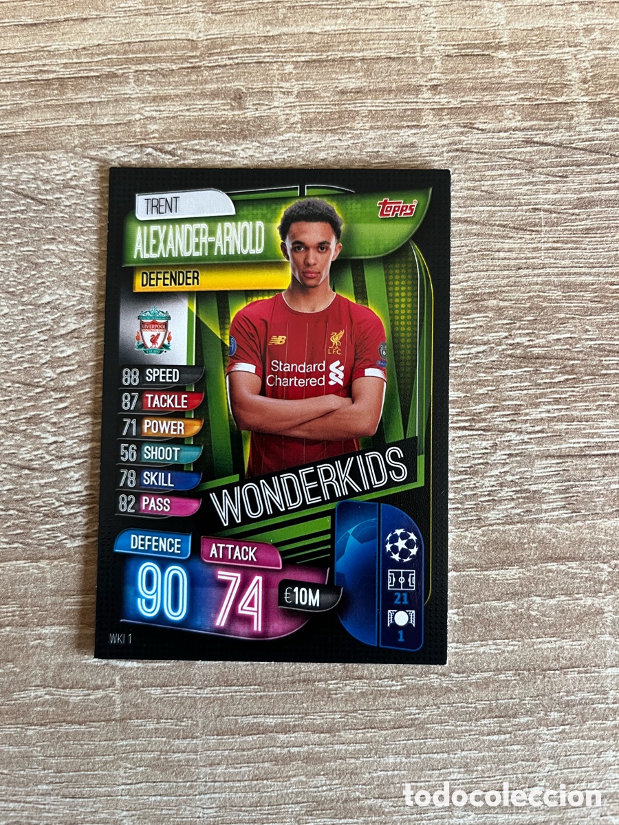 Cromos de f&uacute;tbol: WKI 1 ALEXANDER ARNOLD TRENT WONDERKIDS MATCH ATTAX EXTRA FUTBOL TOPPS 2019 2020 19 20 LIVERPOOL