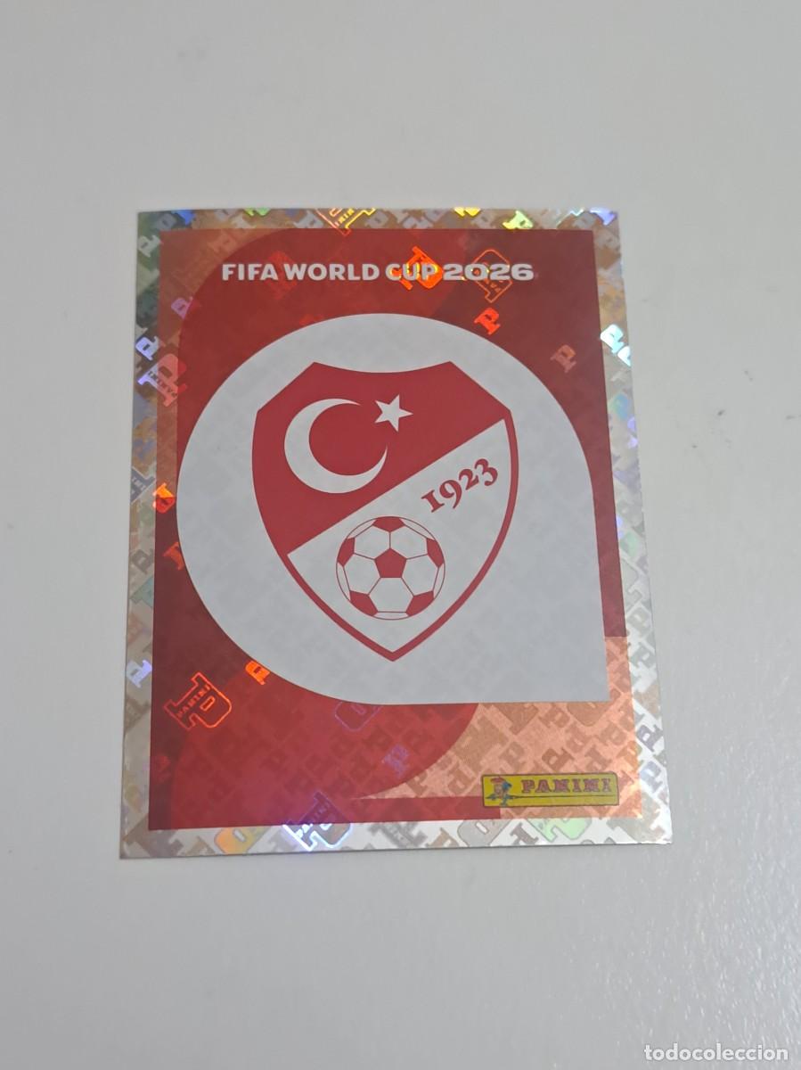 Cromos de f&uacute;tbol: CROMO MUNDIAL 2026 TUR 1 ESCUDO TURQUIA WORLD CUP 2026 PANINI