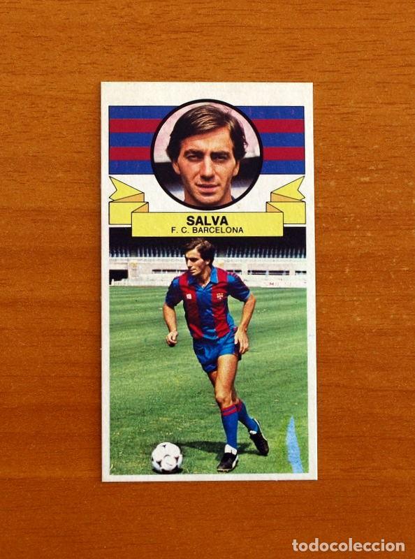 Cromos de f&uacute;tbol: F&uacute;tbol Club Barcelona - Salva - Error de Imprenta - Ediciones Este Liga 1985-1986, 85-86