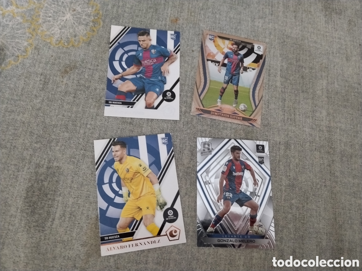 Cromos de f&uacute;tbol: CHRONICLES 2020 - 21 ( PANINI EDITADO EN USA ) 4 CARDS - SD HUESCA - ( incluye Gonzalo Melero )