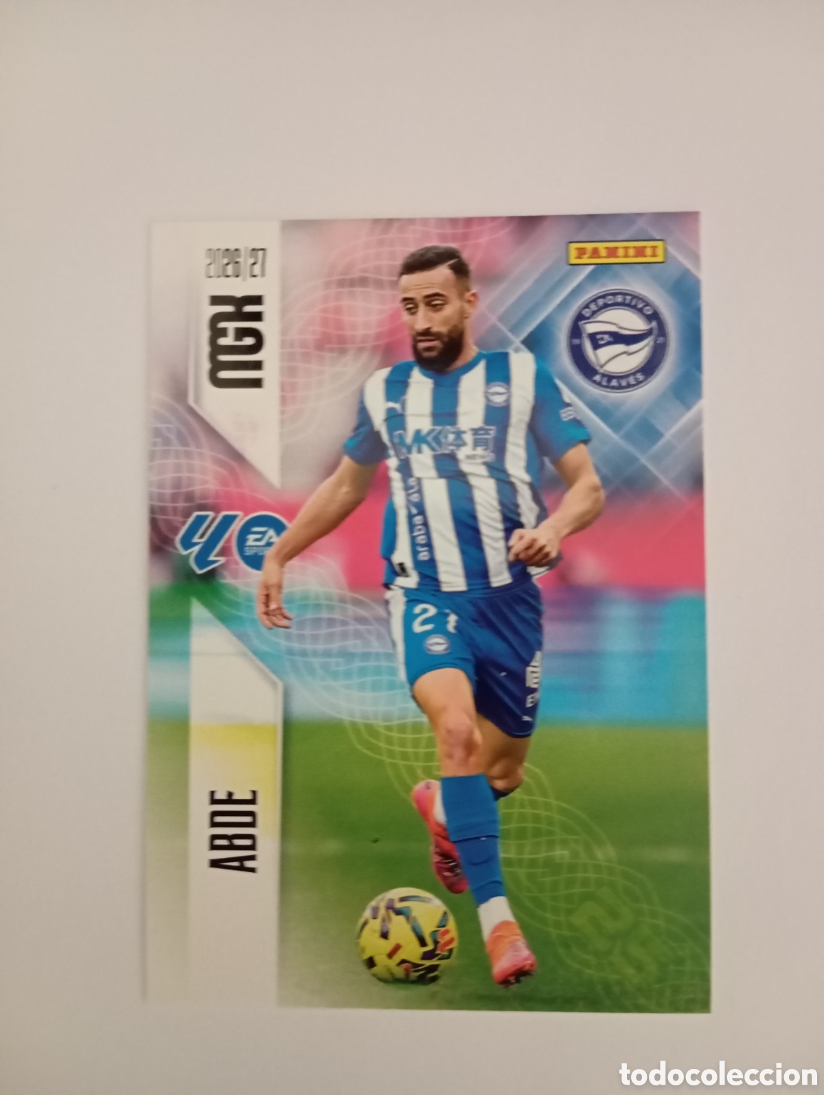 Cromos de f&uacute;tbol: 34 ABDE MEGACRACKS PANINI 26 27