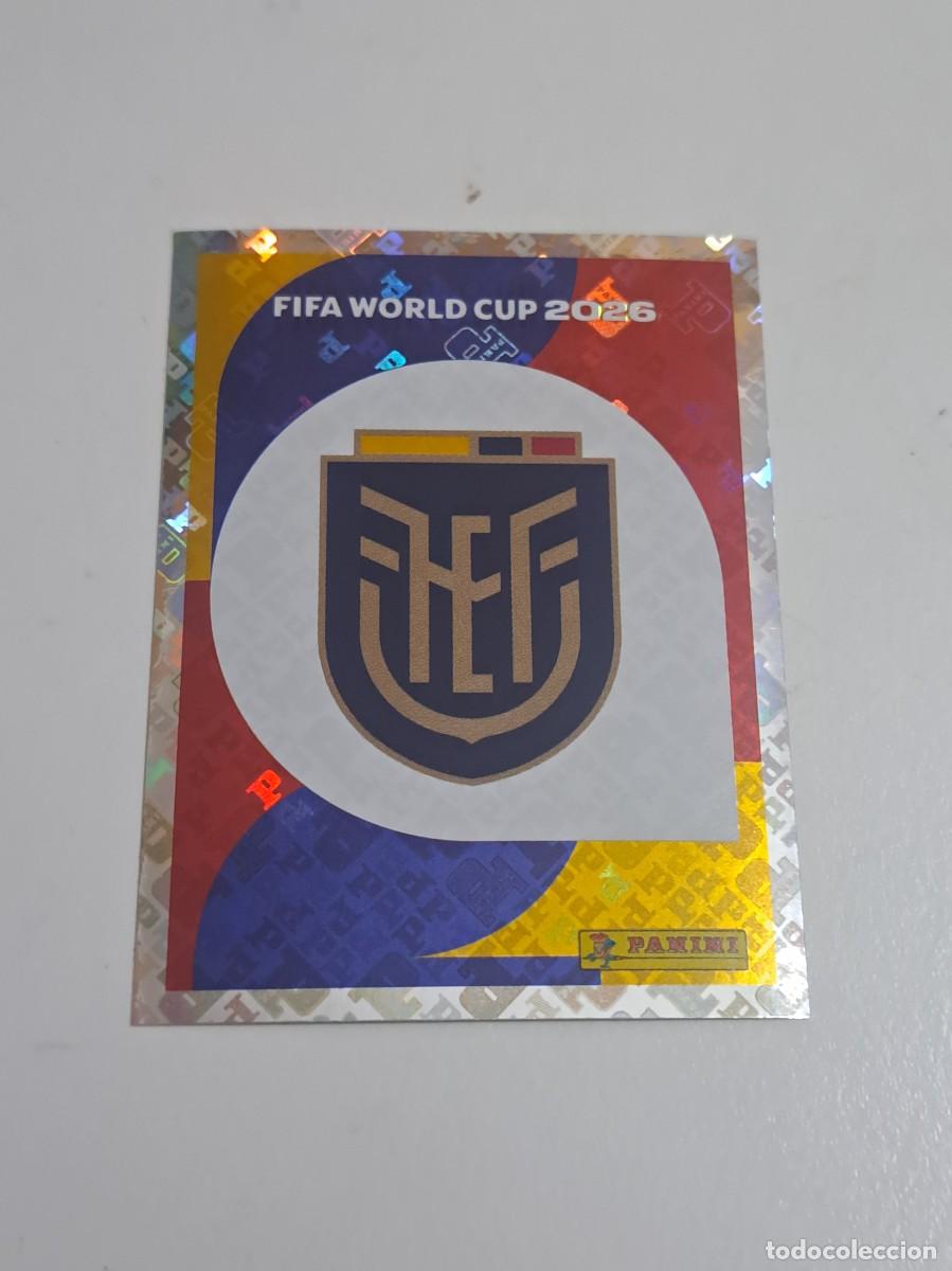 Cromos de f&uacute;tbol: CROMO MUNDIAL 2026 ECU 1 ESCUDO ECUADOR WORLD CUP 2026 PANINI