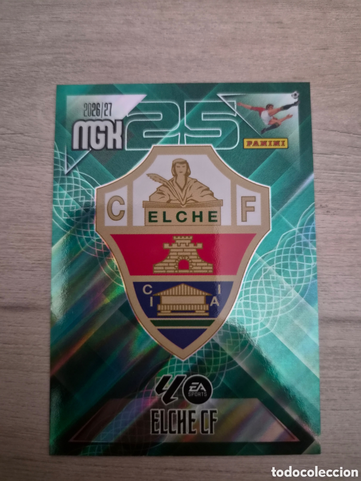 Cromos de f&uacute;tbol: N&deg;145 Escudo Elche Megacracks 26/27
