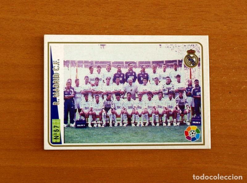 Cromos de f&uacute;tbol: Real Madrid -N&ordm; 57 Plantilla -Mundicromo Las Fichas de la Liga 1994-1995-94-95