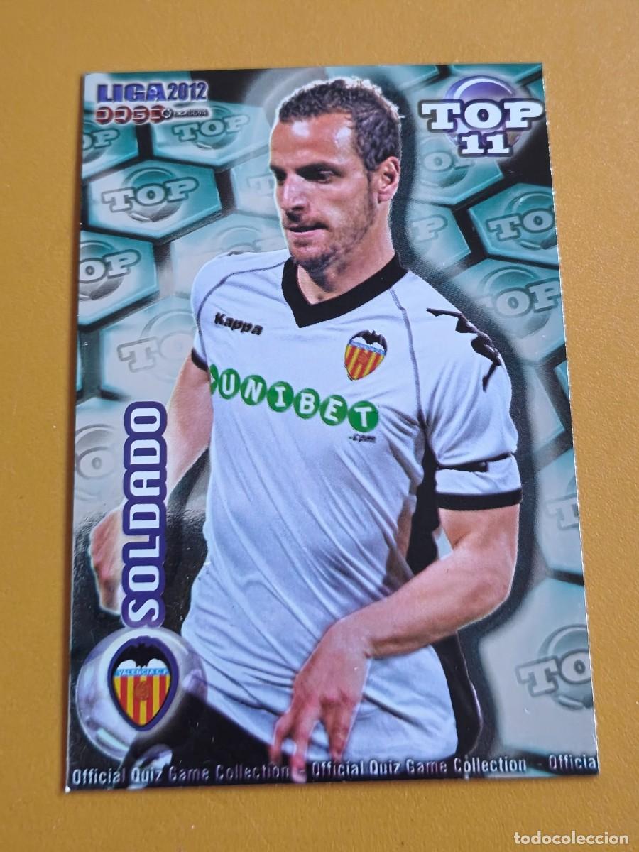 Cromos de f&uacute;tbol: soldado, liga 2012 top.