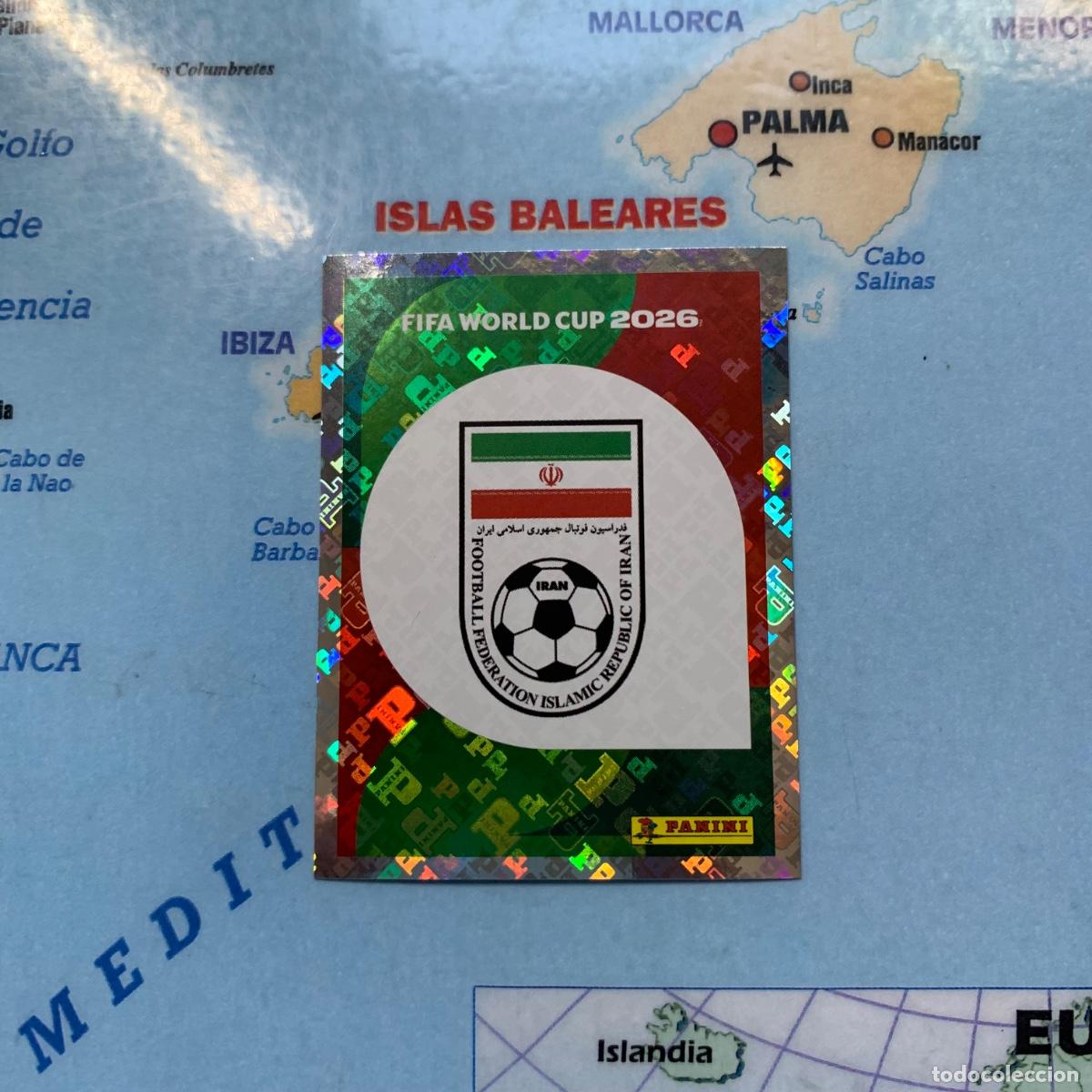 Cromos de f&uacute;tbol: Ir&aacute;n n&uacute;mero 1 cromo panini Mundial Fifa World Cup 2026