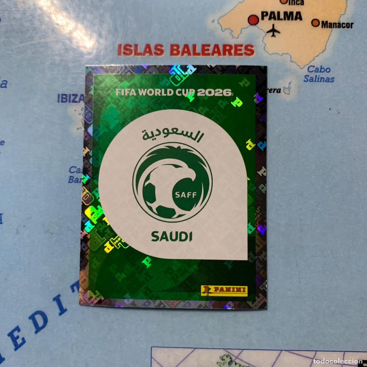 Cromos de f&uacute;tbol: Arabia Saudi n&uacute;mero 1 cromo panini Mundial Fifa World Cup 2026