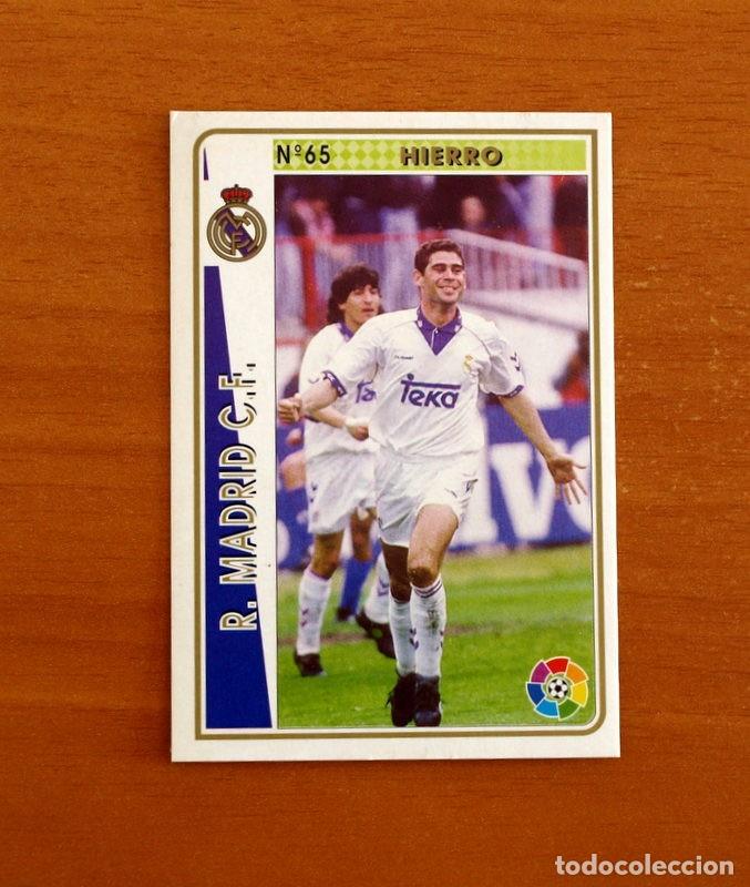 Cromos de f&uacute;tbol: Real Madrid -N&ordm; 65 Hierro -Mundicromo Las Fichas de la Liga 1994-1995-94-95