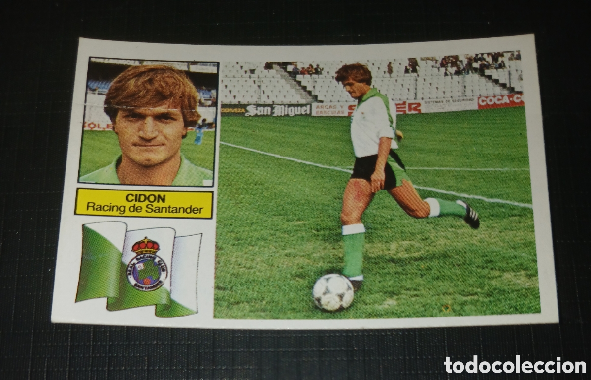 Football Stickers: Cromo Baja Cidon Racing de Santander Ed. Este Liga 1982 1983 82-83 Sin pegar, nunca pegado