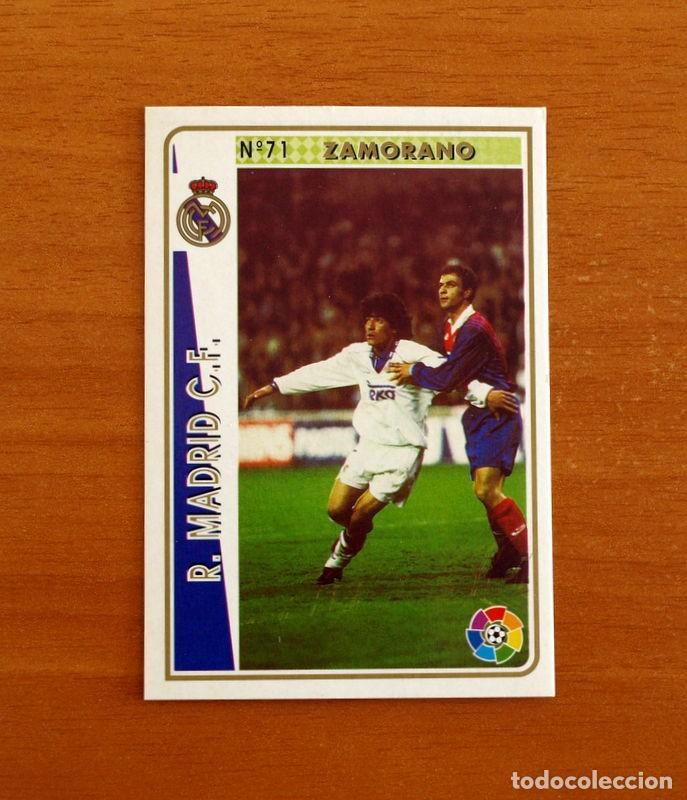 Football Stickers: Real Madrid -N&ordm; 71 Zamorano -Mundicromo Las Fichas de la Liga 1994-1995-94-95