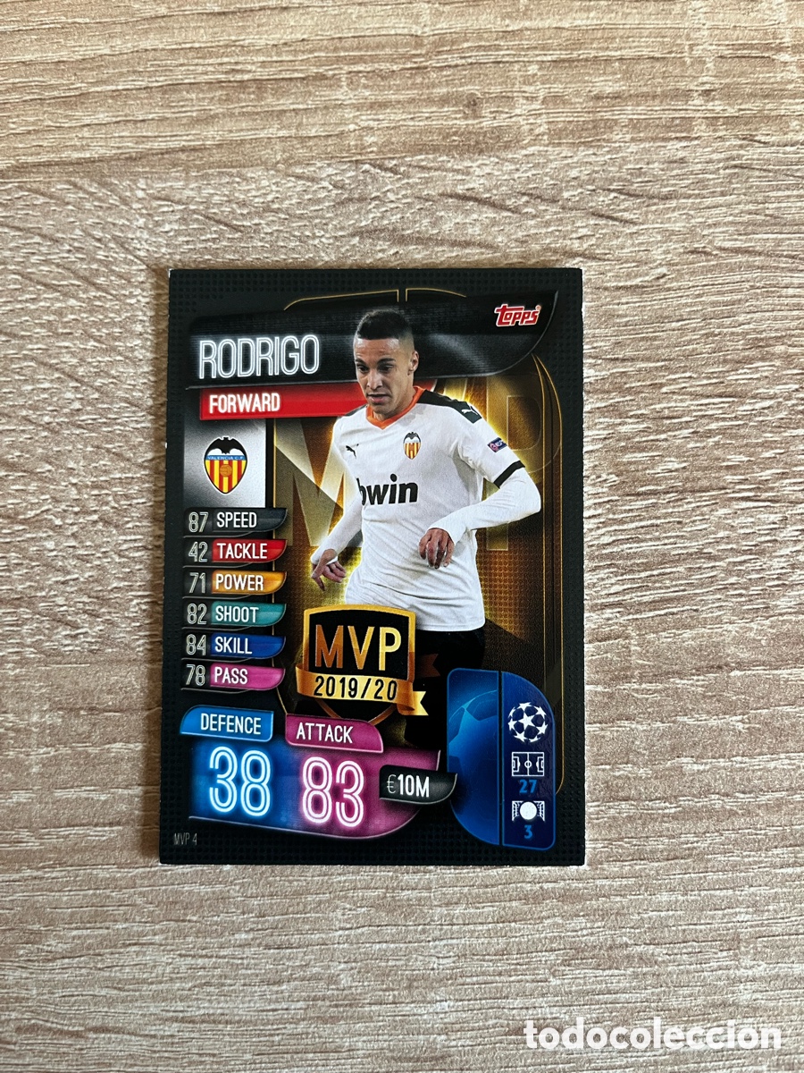 Cromos de Futebol: MVP 4 RODRIGO MORENO MPV 2019/20 MATCH ATTAX EXTRA FUTBOL TOPPS 2019 2020 19 20 VALENCIA CF
