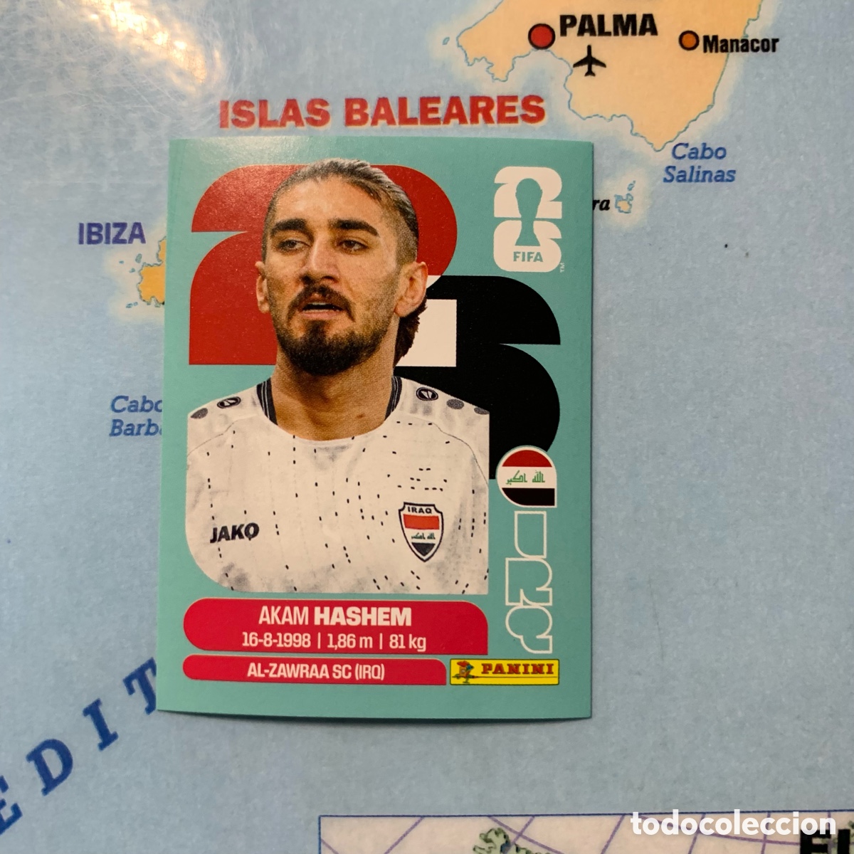 Cromos de Futebol: Irak n&uacute;mero 5 cromo panini Mundial Fifa World Cup 2026