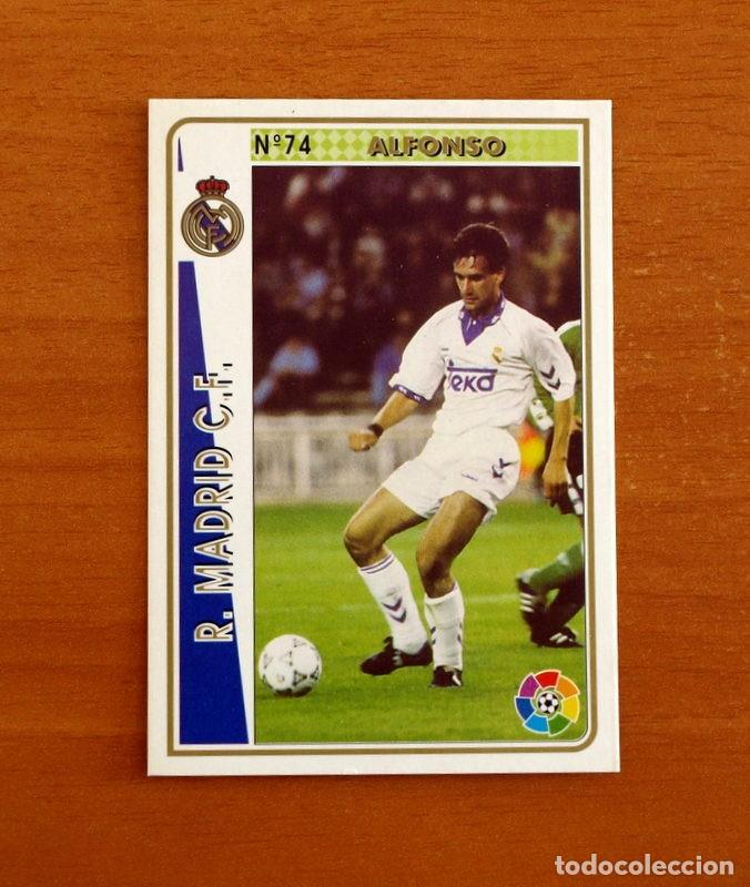 Cromos de Futebol: Real Madrid -N&ordm; 74 Alfonso -Mundicromo Las Fichas de la Liga 1994-1995-94-95