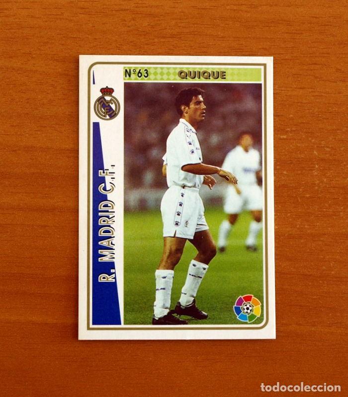 Cromos de Futebol: Real Madrid -N&ordm; 63 Quique -Mundicromo Las Fichas de la Liga 1994-1995-94-95