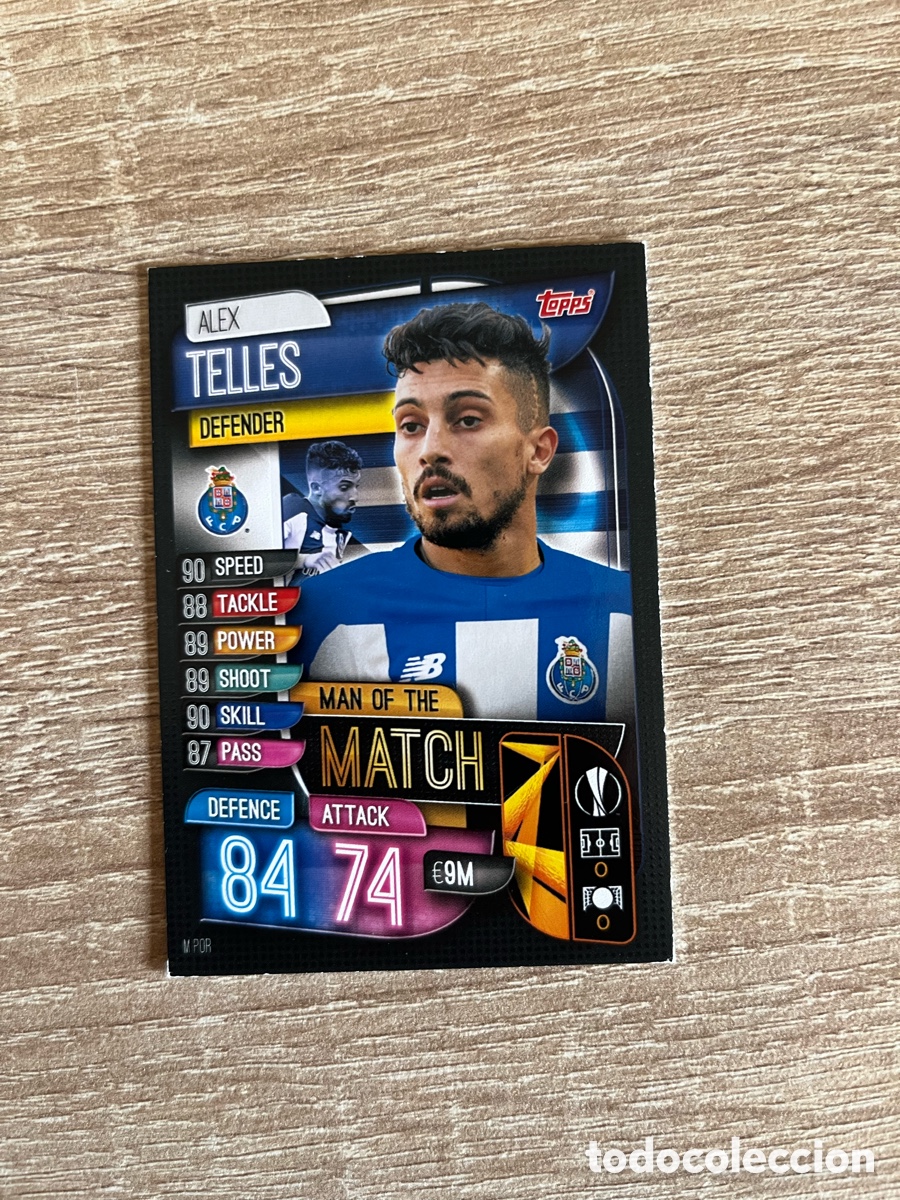 Cromos de f&uacute;tbol: M POR ALEX TELLES MAN ON THE MATCH PORTO OPORTO MATCH ATTAX EXTRA FUTBOL TOPPS 2019 2020 19 20