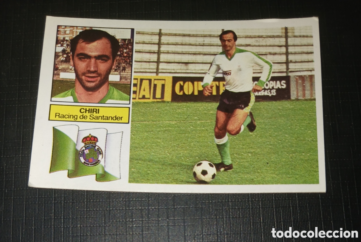 Cromos de f&uacute;tbol: Cromo Chiri Racing de Santander Ed. Este Liga 1982 1983 82-83 Sin pegar, nunca pegado