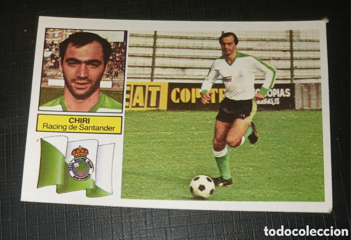 Cromos de f&uacute;tbol: Cromo Chiri Racing de Santander Ed. Este Liga 1982 1983 82-83 Sin pegar, nunca pegado