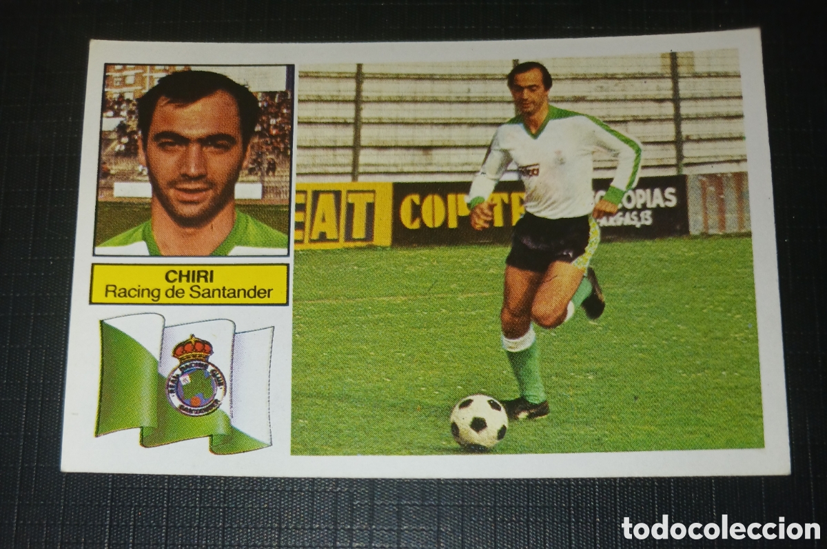 Cromos de f&uacute;tbol: Cromo Chiri Racing de Santander Ed. Este Liga 1982 1983 82-83 Sin pegar, nunca pegado