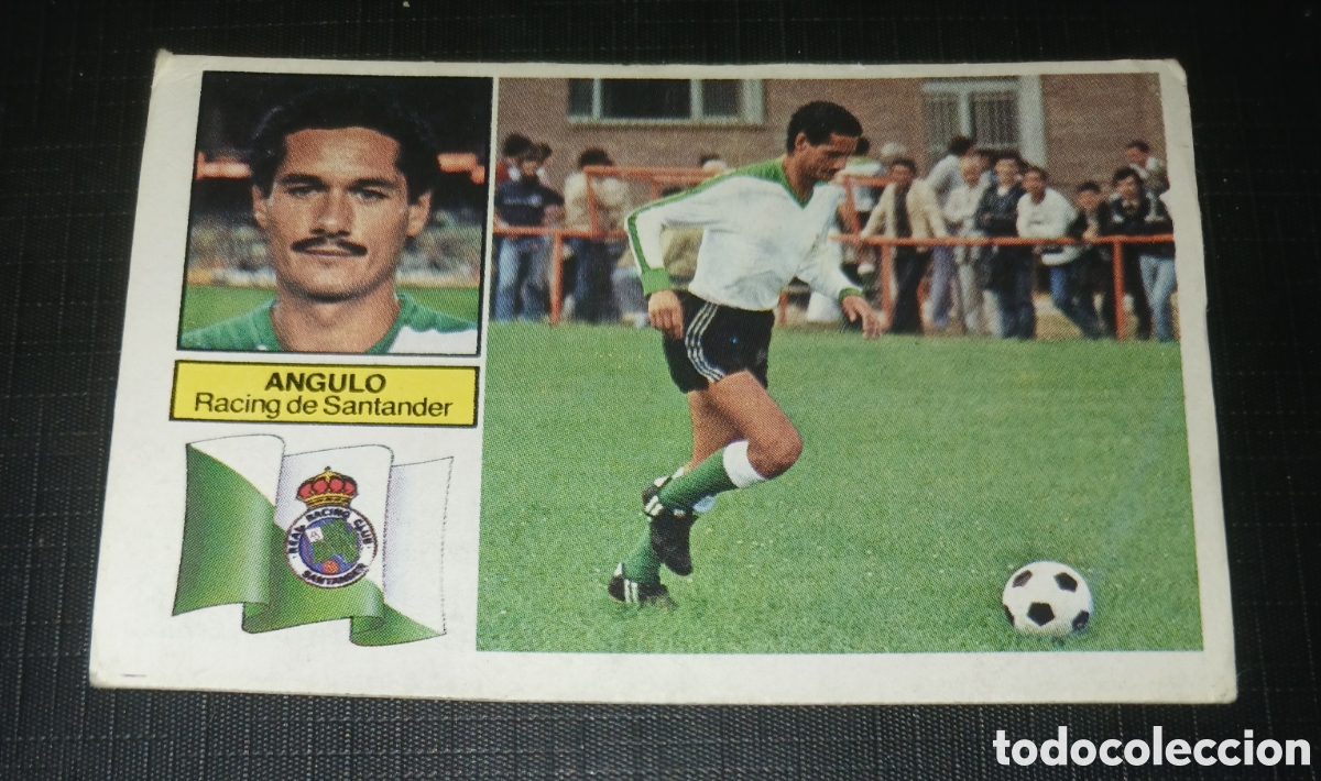 Cromos de f&uacute;tbol: Cromo Angulo Racing de Santander Ed. Este Liga 1982 1983 82-83 Sin pegar, nunca pegado