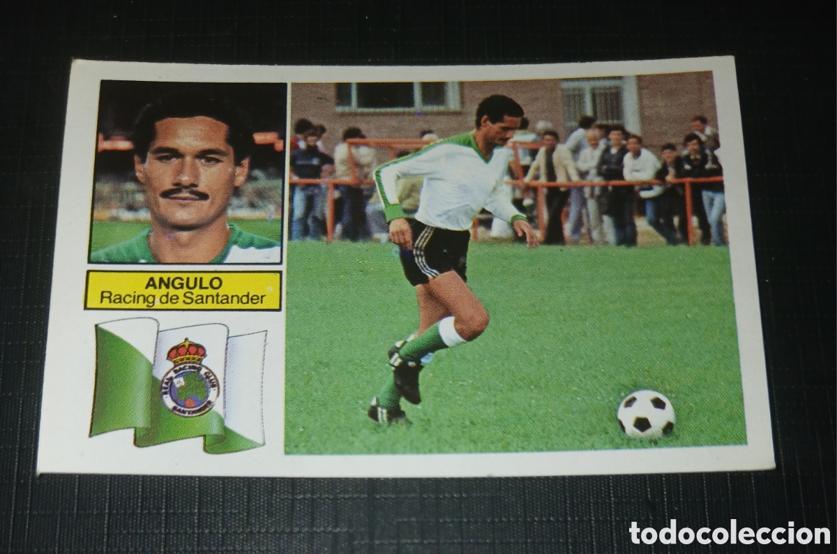 Cromos de f&uacute;tbol: Cromo Angulo Racing de Santander Ed. Este Liga 1982 1983 82-83 Sin pegar, nunca pegado