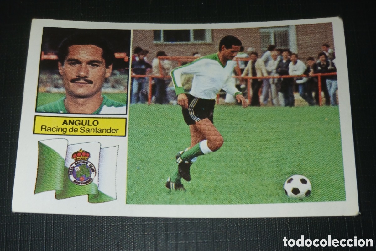 Cromos de f&uacute;tbol: Cromo Angulo Racing de Santander Ed. Este Liga 1982 1983 82-83 Sin pegar, nunca pegado