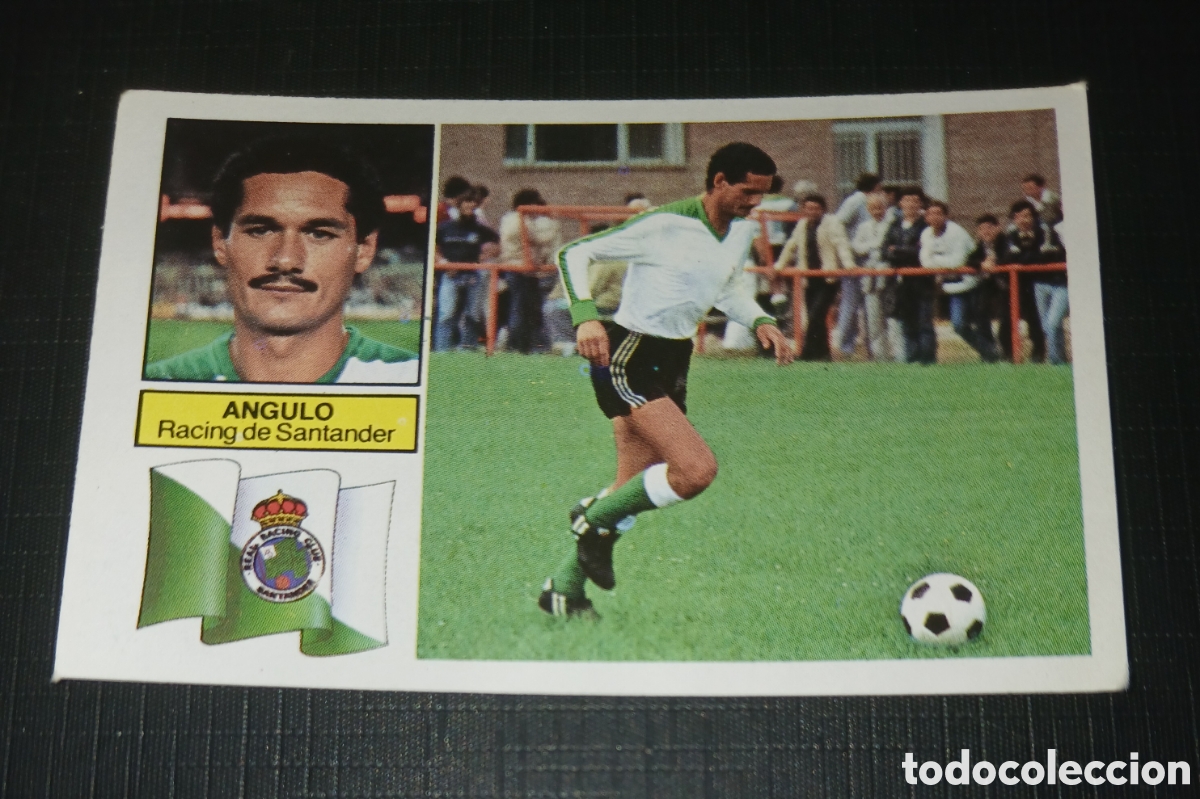 Cromos de f&uacute;tbol: Cromo Angulo Racing de Santander Ed. Este Liga 1982 1983 82-83 Sin pegar, nunca pegado