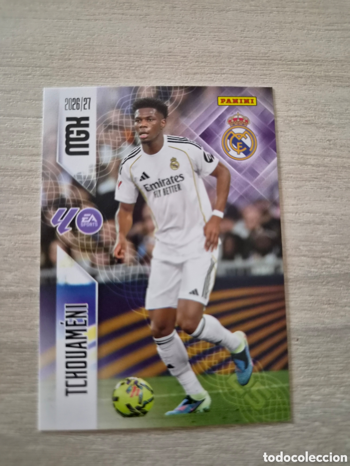 Cromos de f&uacute;tbol: N&deg;225 Real Madrid Tchouameni Megacracks 26/27