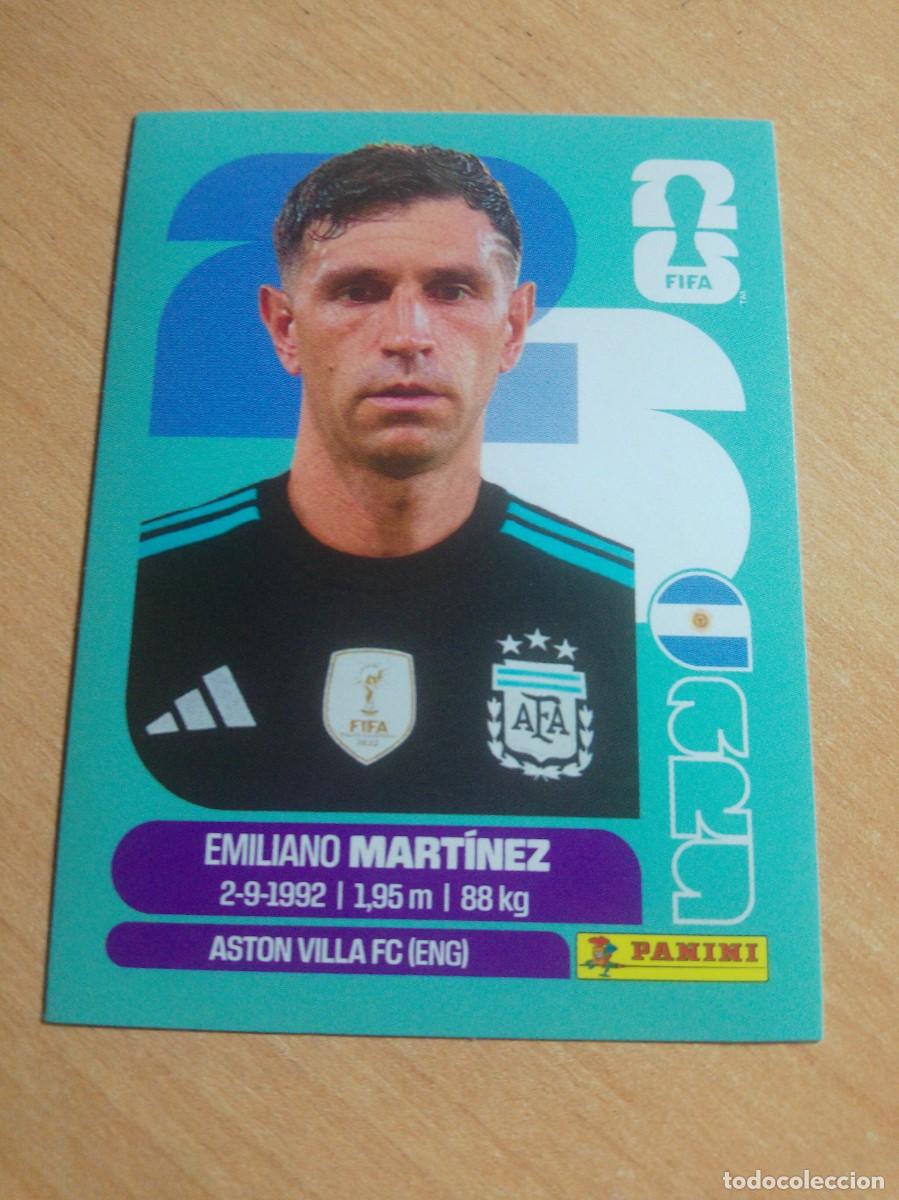 Cromos de f&uacute;tbol: EMILIANO MART&Iacute;NEZ ARGENTINA ARG 2 MUNDIAL FIFA WORLD CUP 2026 26 PANINI STICKERS NUEVO