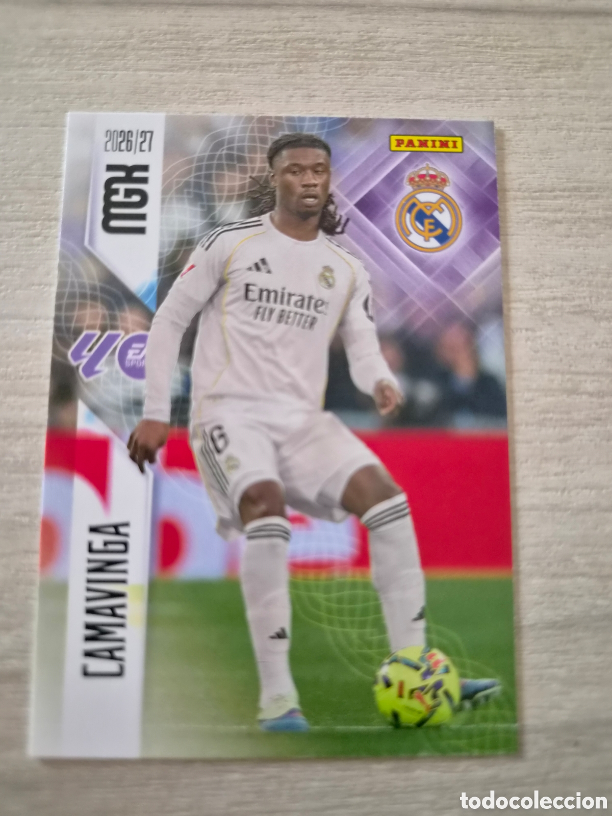 Cromos de f&uacute;tbol: N&deg;227 Real Madrid Camavinga Megacracks 26/27