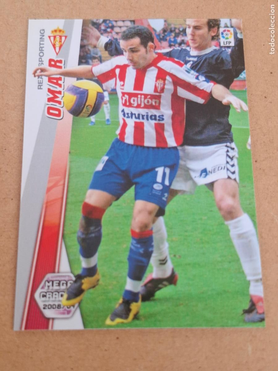 Cromos de f&uacute;tbol: MEGACRACKS 2008 2009 08 09 - PANINI - 303 OMAR - SPORTING GIJ&Oacute;N