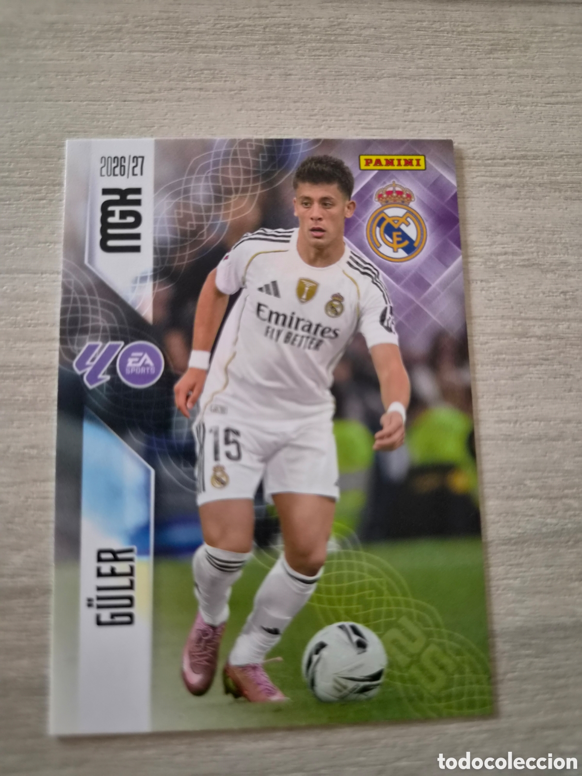 Cromos de f&uacute;tbol: N&deg;230 Real Madrid G&uuml;ler Megacracks 26/27
