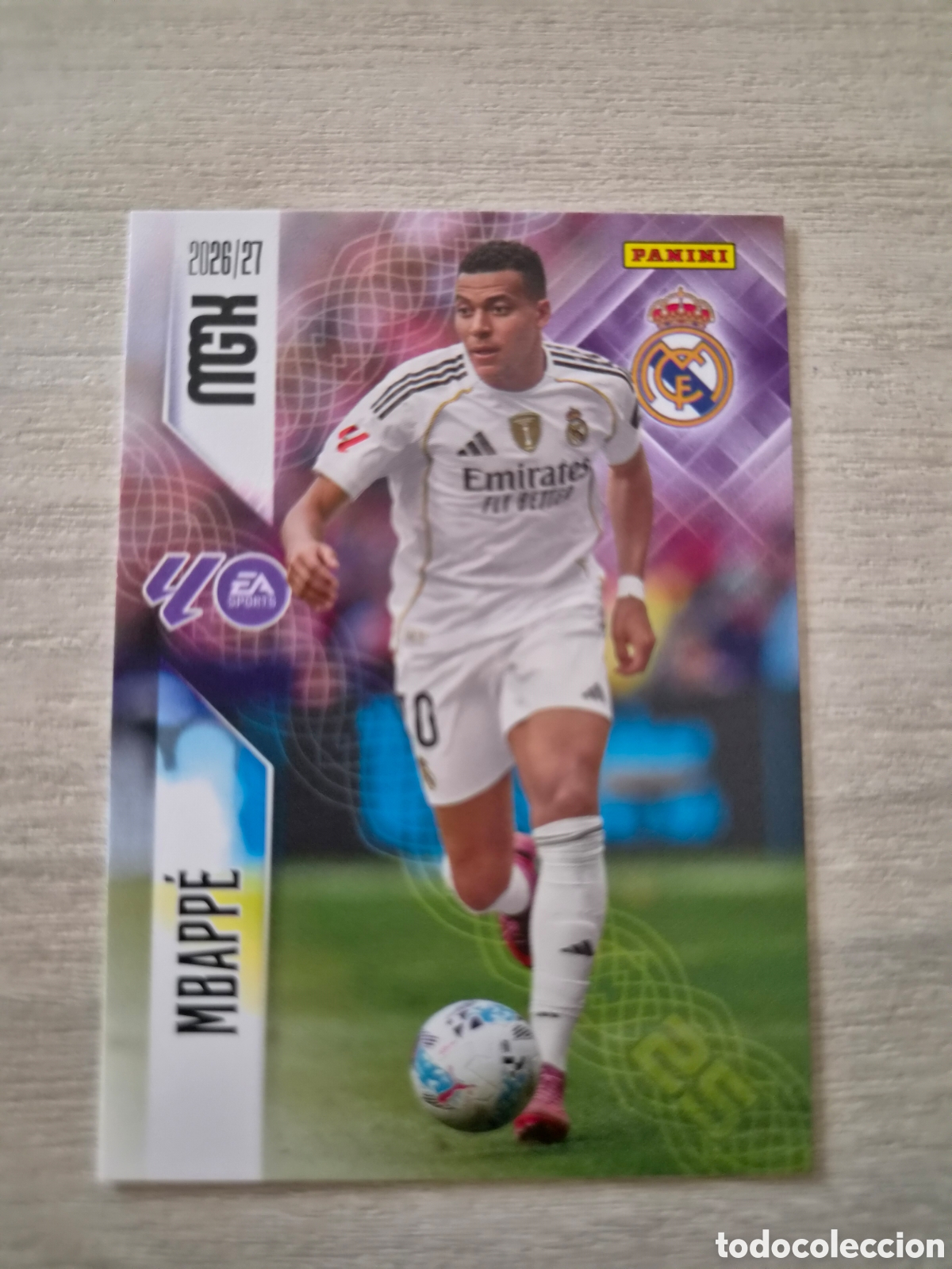 Cromos de f&uacute;tbol: N&deg;232 Real Madrid Mbappe Megacracks 26/27