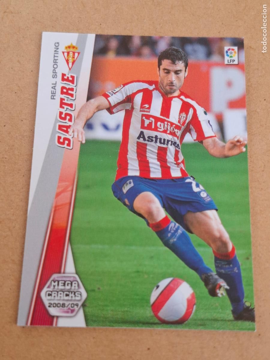 Cromos de f&uacute;tbol: MEGACRACKS 2008 2009 08 09 - PANINI - 291 SASTRE ( CORREGIDO CON LOGO ) - SPORTING GIJ&Oacute;N