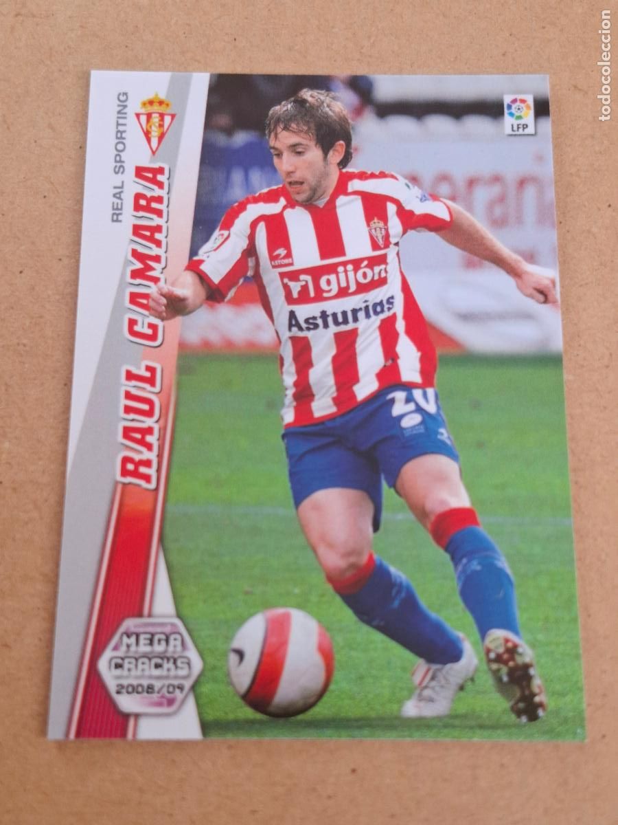 Fu&szlig;ball-Sticker: MEGACRACKS 2008 2009 08 09 - PANINI - 295 RA&Uacute;L C&Aacute;MARA ( CORREGIDO CON LOGO ) - SPORTING GIJ&Oacute;N