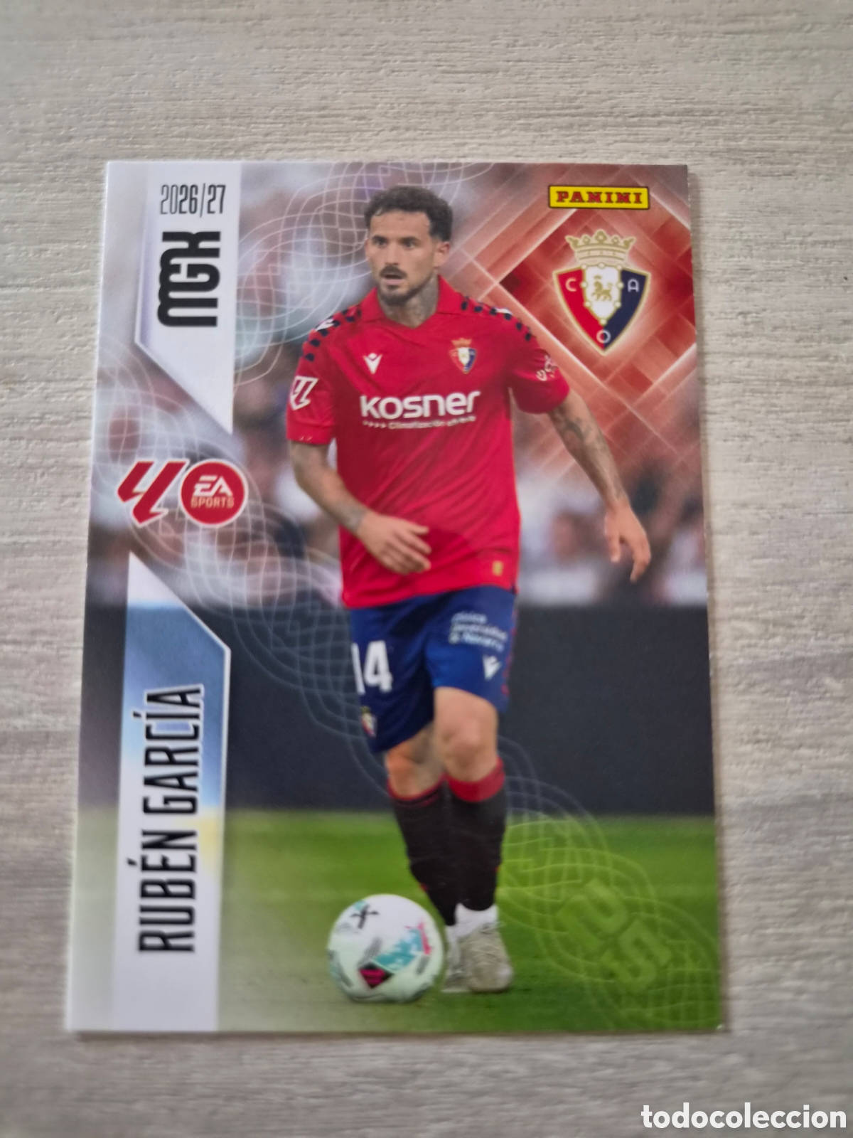 Cromos de f&uacute;tbol: N&deg;265 Osasuna Ruben Garc&iacute;a Megacracks 26/27