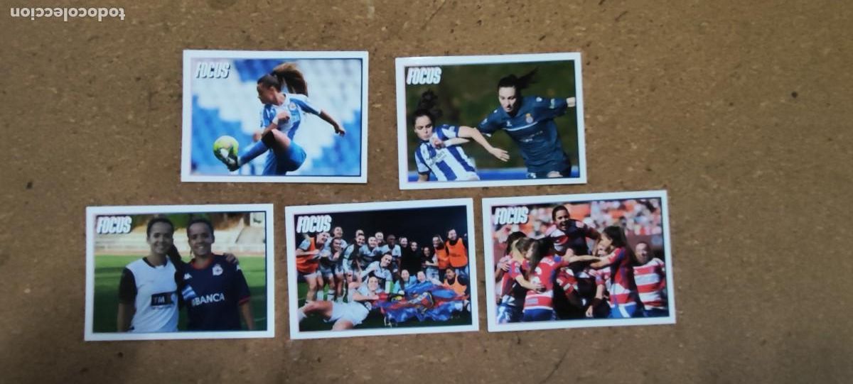 Football Stickers: LIGA F MOEVE 25/26 FEMENINA LOTE DE 5 STICKERS FOCUS # PANINI