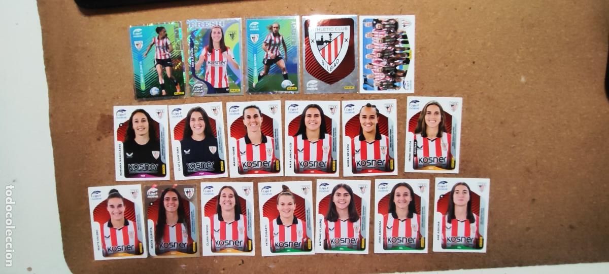 Football Stickers: LIGA F MOEVE 25/26 FEMENINA LOTE DE 18 STICKERS DEL ATHLETIC CLUB # PANINI