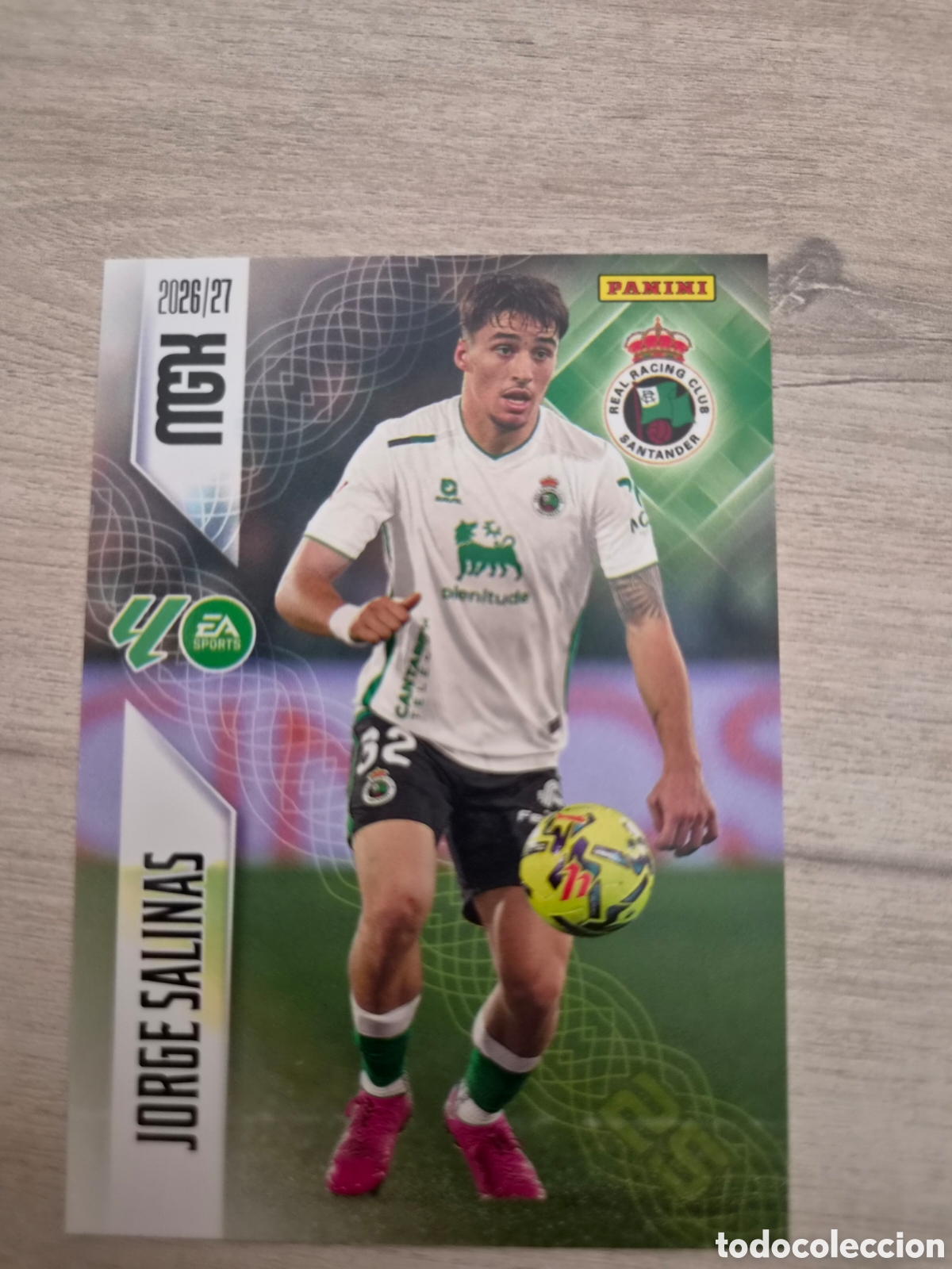 Cromos de f&uacute;tbol: N&deg;279 Racing de Santander Jorge Salinas Megacracks 26/27
