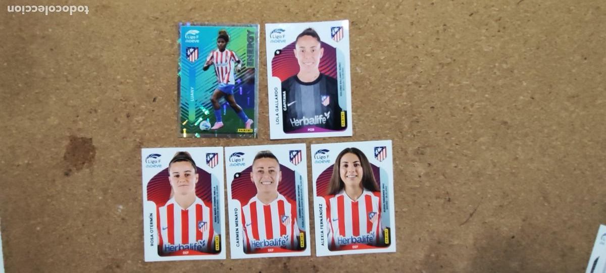 Football Stickers: LIGA F MOEVE 25/26 FEMENINA LOTE DE 5 STICKERS DEL AT MADRID # PANINI