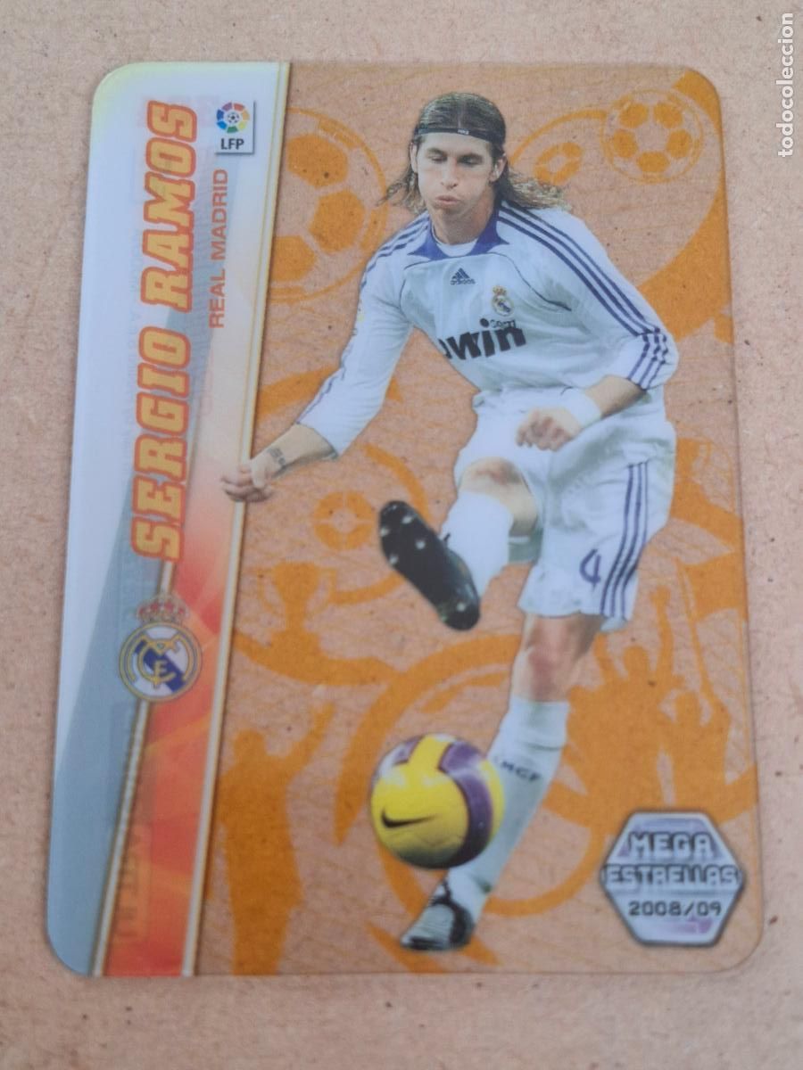 Cromos de f&uacute;tbol: MEGACRACKS 2008 2009 08 09 - PANINI - 364 SERGIO RAMOS ( ULTRA CARD ) - REAL MADRID