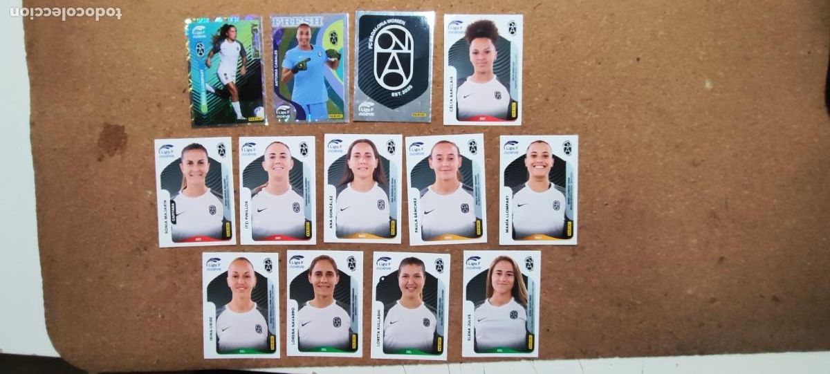 Football Stickers: LIGA F MOEVE 25/26 FEMENINA LOTE DE 13 STICKERS DEL BADALONA # PANINI