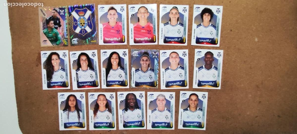Cromos de f&uacute;tbol: LIGA F MOEVE 25/26 FEMENINA LOTE DE 17 STICKERS DEL TENERIFE # PANINI