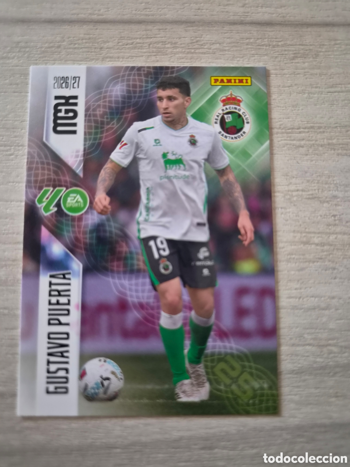 Cromos de f&uacute;tbol: N&deg;281 Racing de Santander Gustavo Puerta Megacracks 26/27