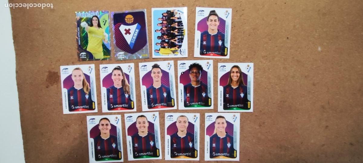 Cromos de f&uacute;tbol: LIGA F MOEVE 25/26 FEMENINA LOTE DE 13 STICKERS DEL EIBAR # PANINI