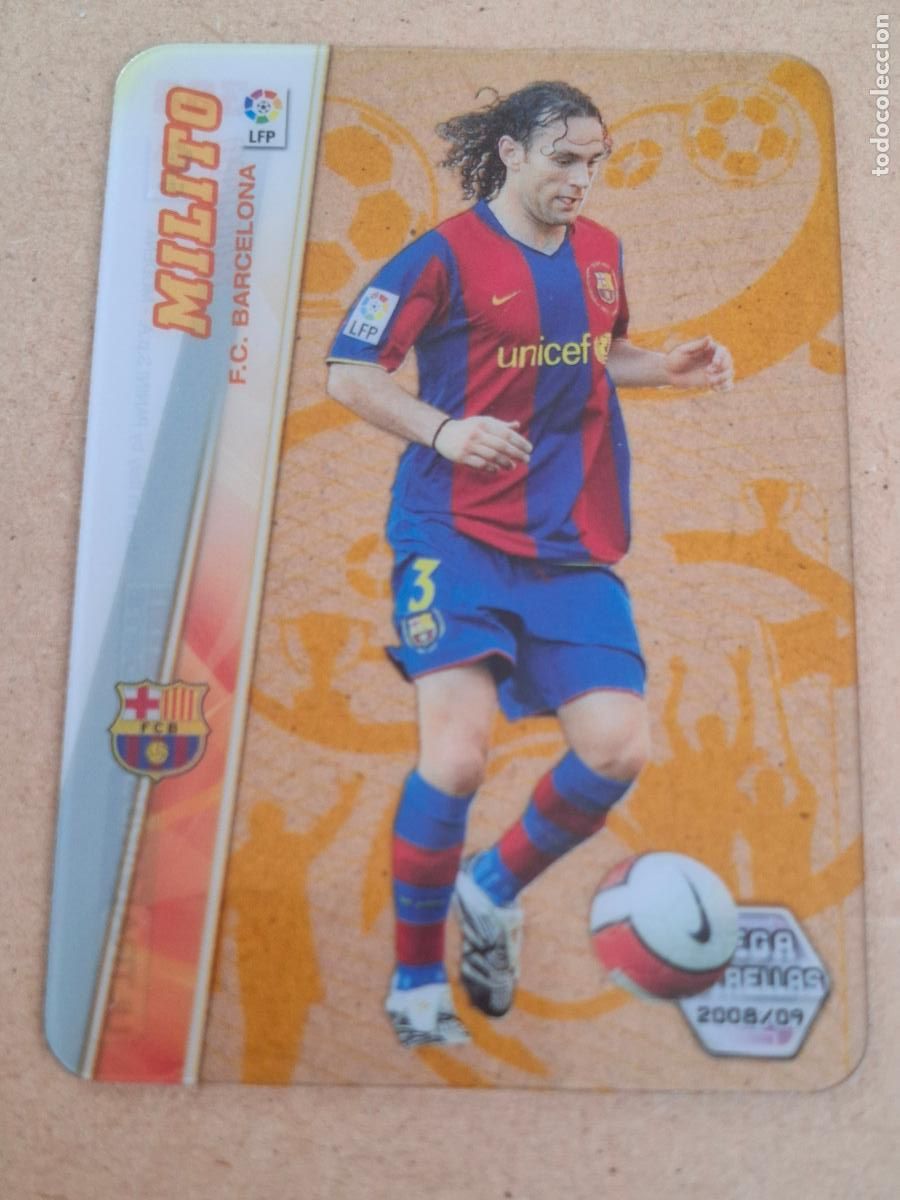 Cromos de f&uacute;tbol: MEGACRACKS 2008 2009 08 09 - PANINI - 368 MILITO ( ULTRA CARD ) - FC. BARCELONA