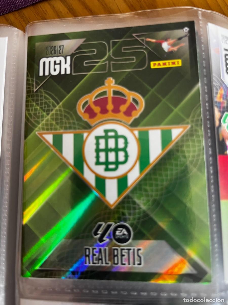 Cromos de f&uacute;tbol: MEGACRACKS MGK 2026 2027 26 27 PANINI N&ordm; 91 ESCUDO BETIS
