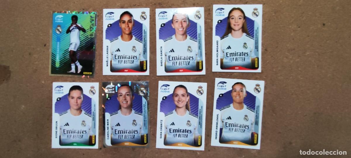 Cromos de f&uacute;tbol: LIGA F MOEVE 25/26 FEMENINA LOTE DE 10 STICKERS DEL REAL MADRID # PANINI