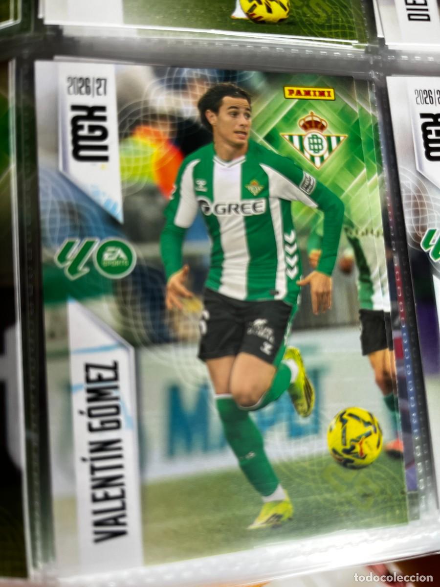 Cromos de f&uacute;tbol: MEGACRACKS MGK 2026 2027 26 27 PANINI N&ordm; 98 VALENTIN GOMEZ BETIS