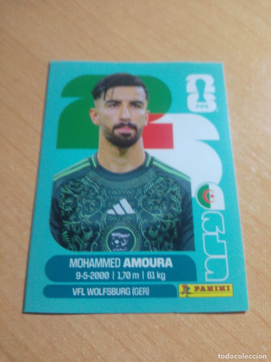 Cromos de f&uacute;tbol: AMOURA ARGELIA ALG 20 MUNDIAL FIFA WORLD CUP 2026 26 PANINI STICKERS NUEVO