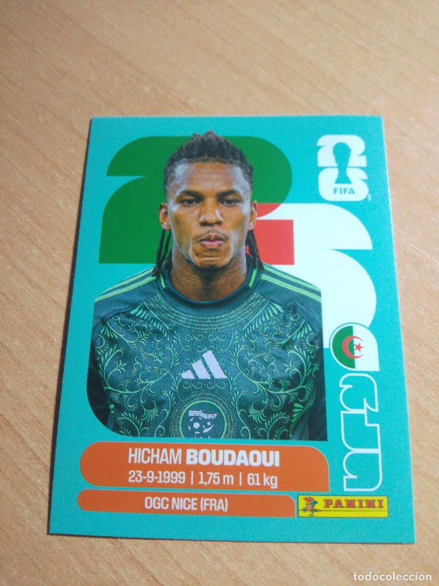 Cromos de f&uacute;tbol: ALG 10 HICHAM BOUDAOUI ARGELIA MUNDIAL FIFA WORLD CUP 2026 26 PANINI STICKERS NUEVO